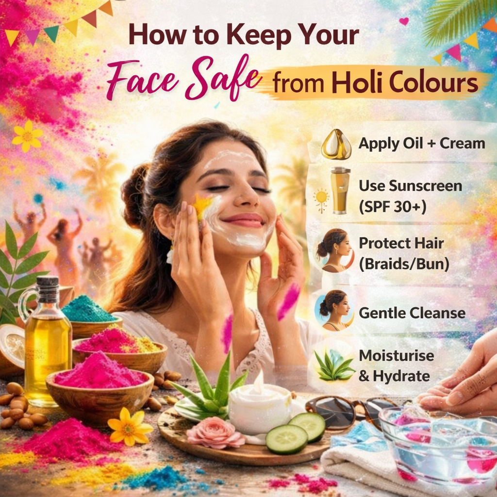 Holi Skincare Guide: How to Keep Your Face Safe from Holi Colours